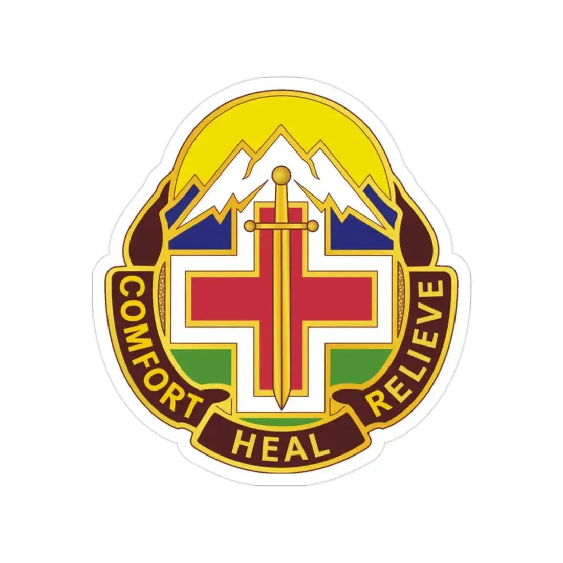 Fitzsimons Medical Center (U.S. Army) Transparent STICKER Die-Cut Vinyl Decal 2 Inch - The Sticker Space