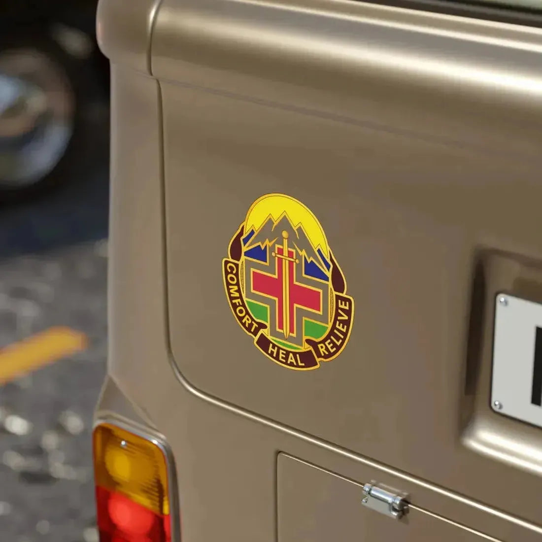 Fitzsimons Medical Center (U.S. Army) Transparent STICKER Die-Cut Vinyl Decal - The Sticker Space