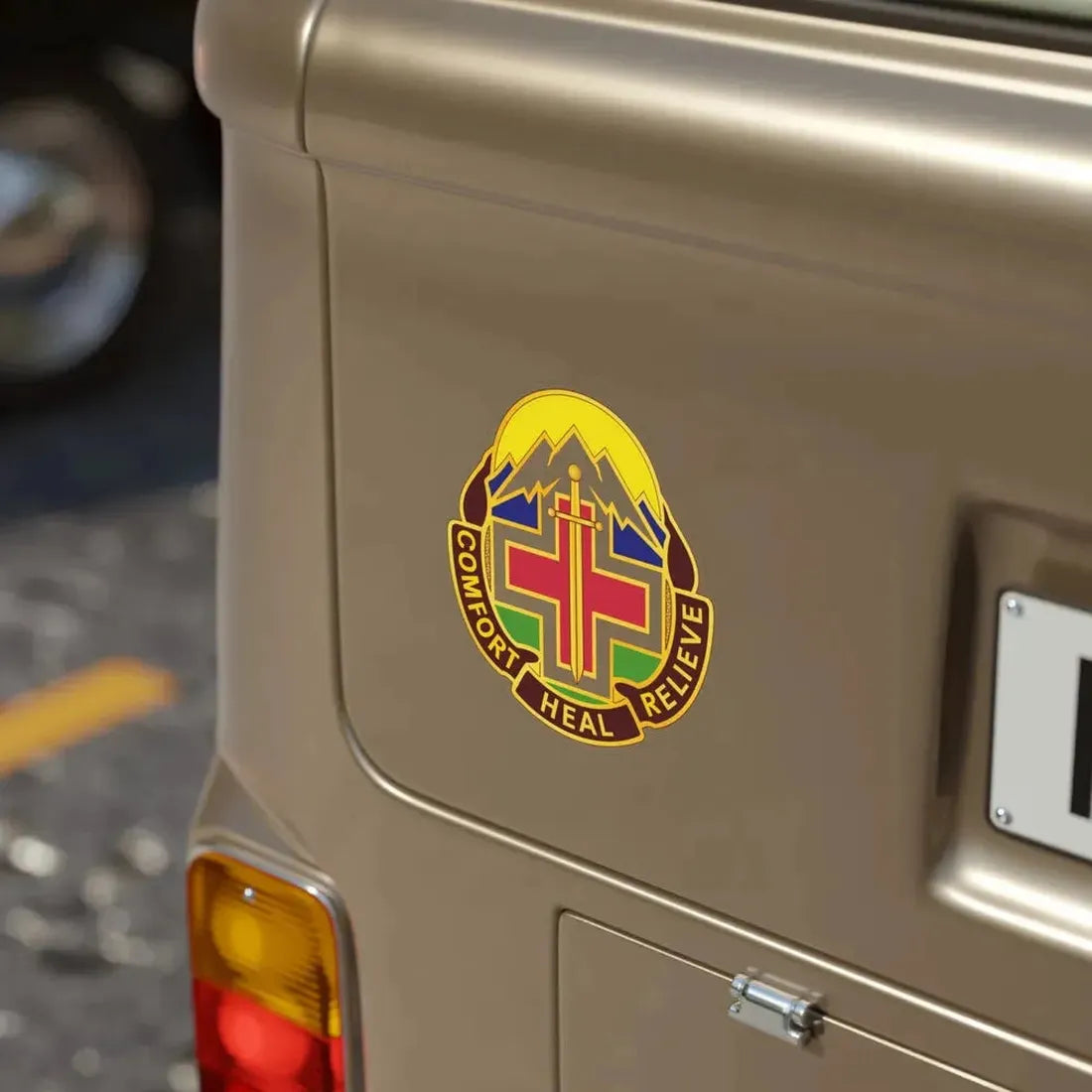 Fitzsimons Medical Center (U.S. Army) Transparent STICKER Die-Cut Vinyl Decal - The Sticker Space