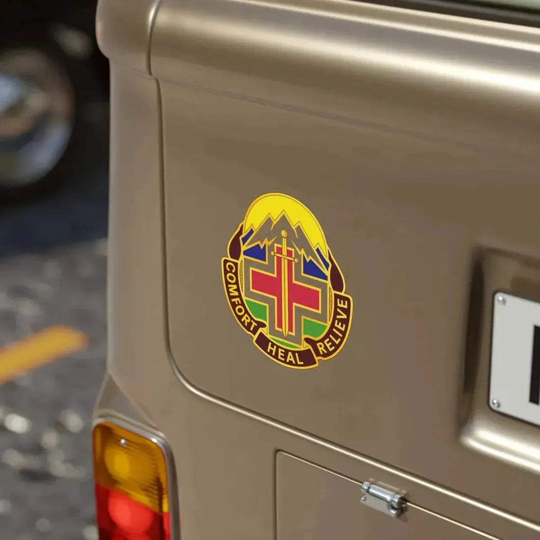 Fitzsimons Medical Center (U.S. Army) Transparent STICKER Die-Cut Vinyl Decal - The Sticker Space