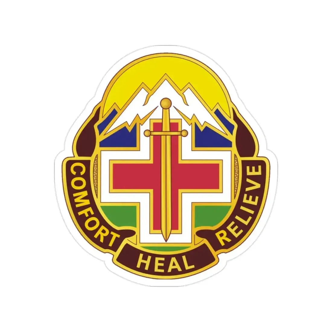 Fitzsimons Medical Center (U.S. Army) Transparent STICKER Die-Cut Vinyl Decal - The Sticker Space