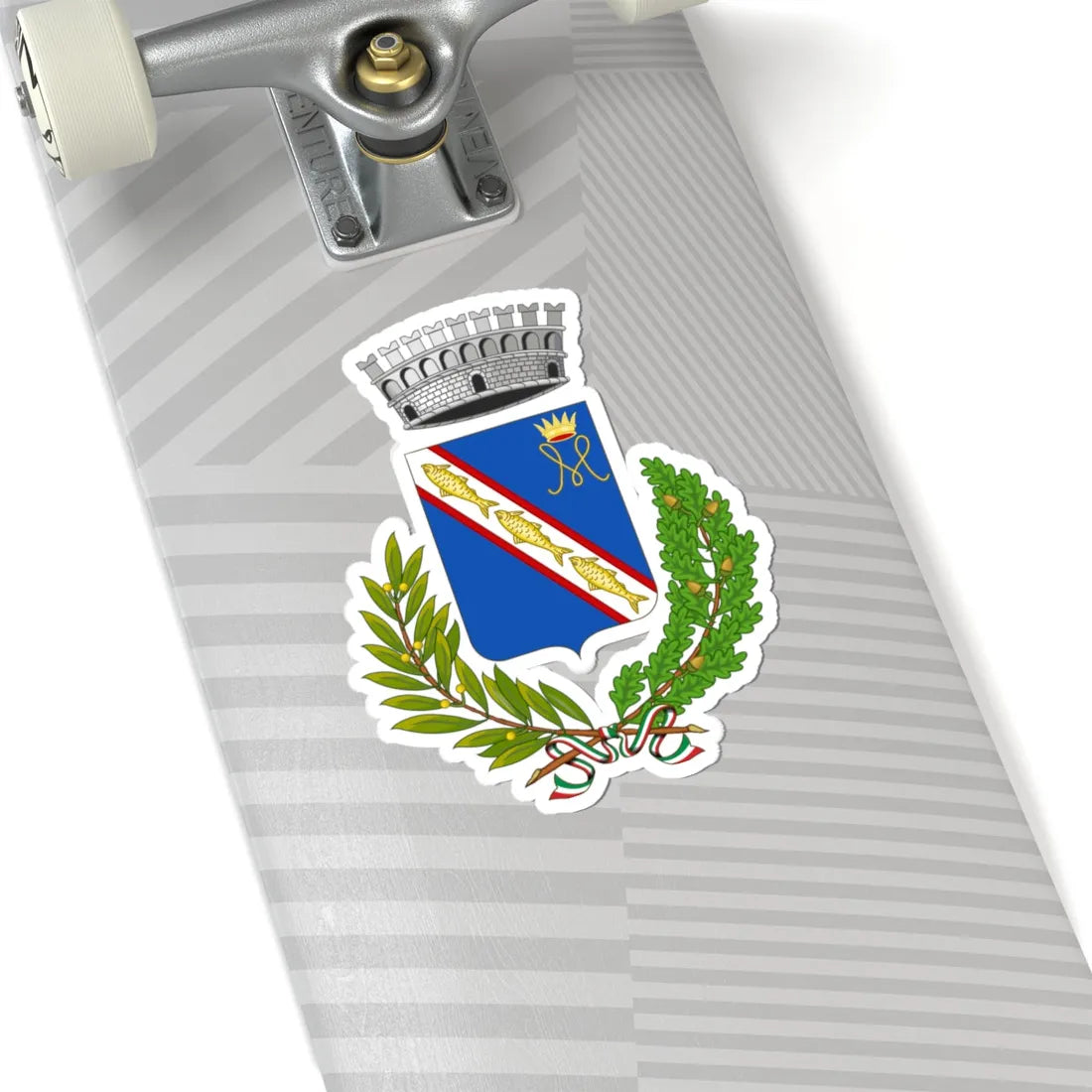 Fiuggi-Stemma (Italy) (Coat of Arms) STICKER Vinyl Kiss-Cut Decal - The Sticker Space