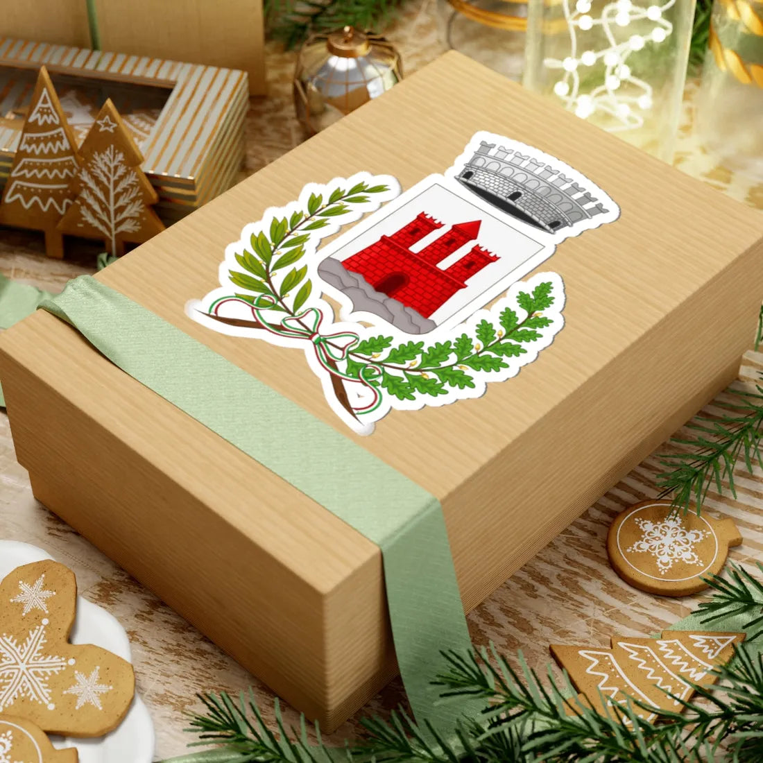 Fiumalbo-Stemma (Italy) (Coat of Arms) STICKER Vinyl Kiss-Cut Decal - The Sticker Space