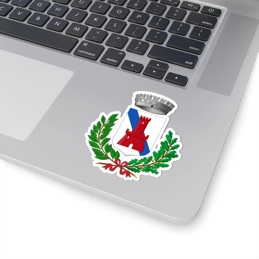 Fiumefreddo di Sicilia-Stemma (Italy) (Coat of Arms) STICKER Vinyl Kiss-Cut Decal - The Sticker Space