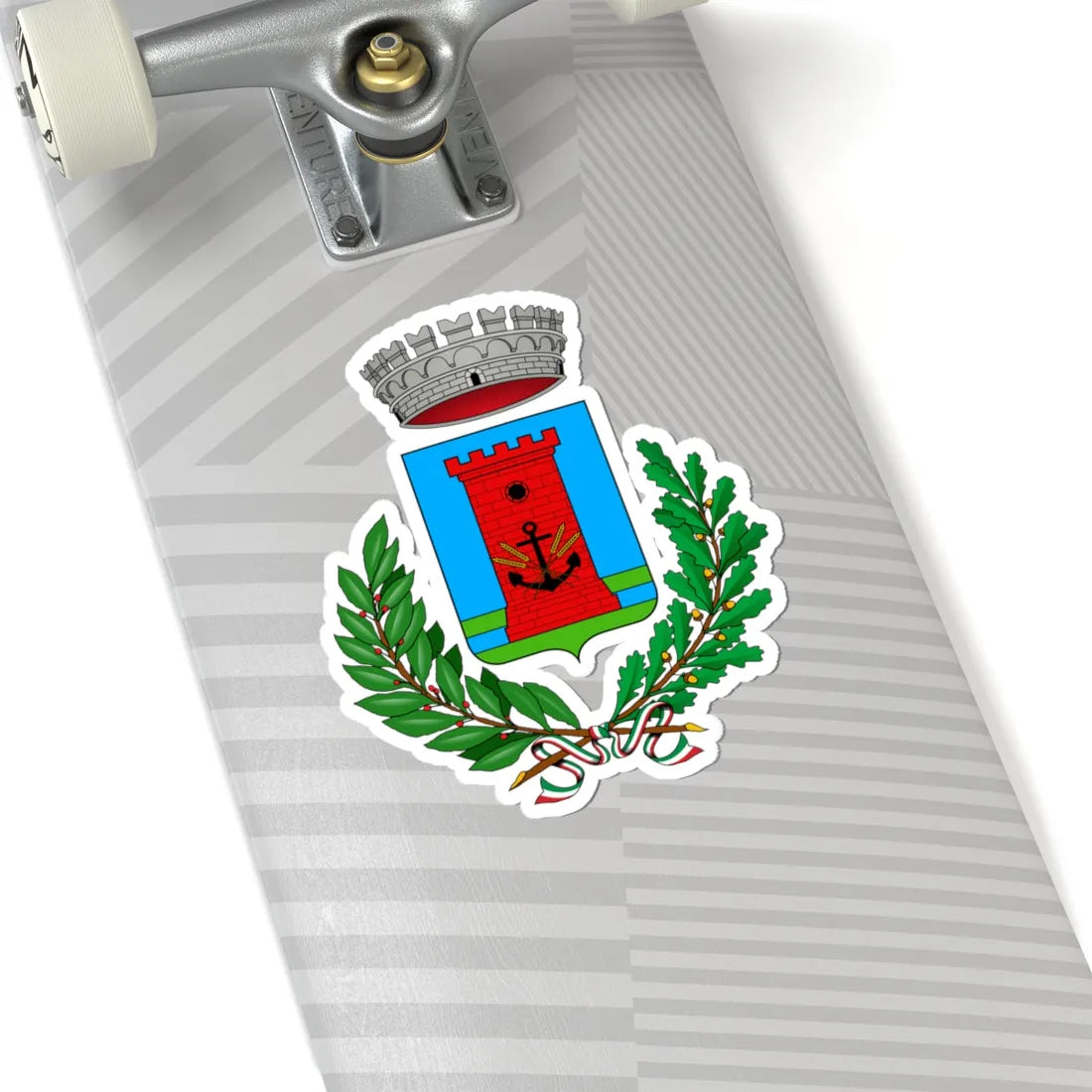 Fiumicino-Stemma (Italy) (Coat of Arms) STICKER Vinyl Kiss-Cut Decal - The Sticker Space