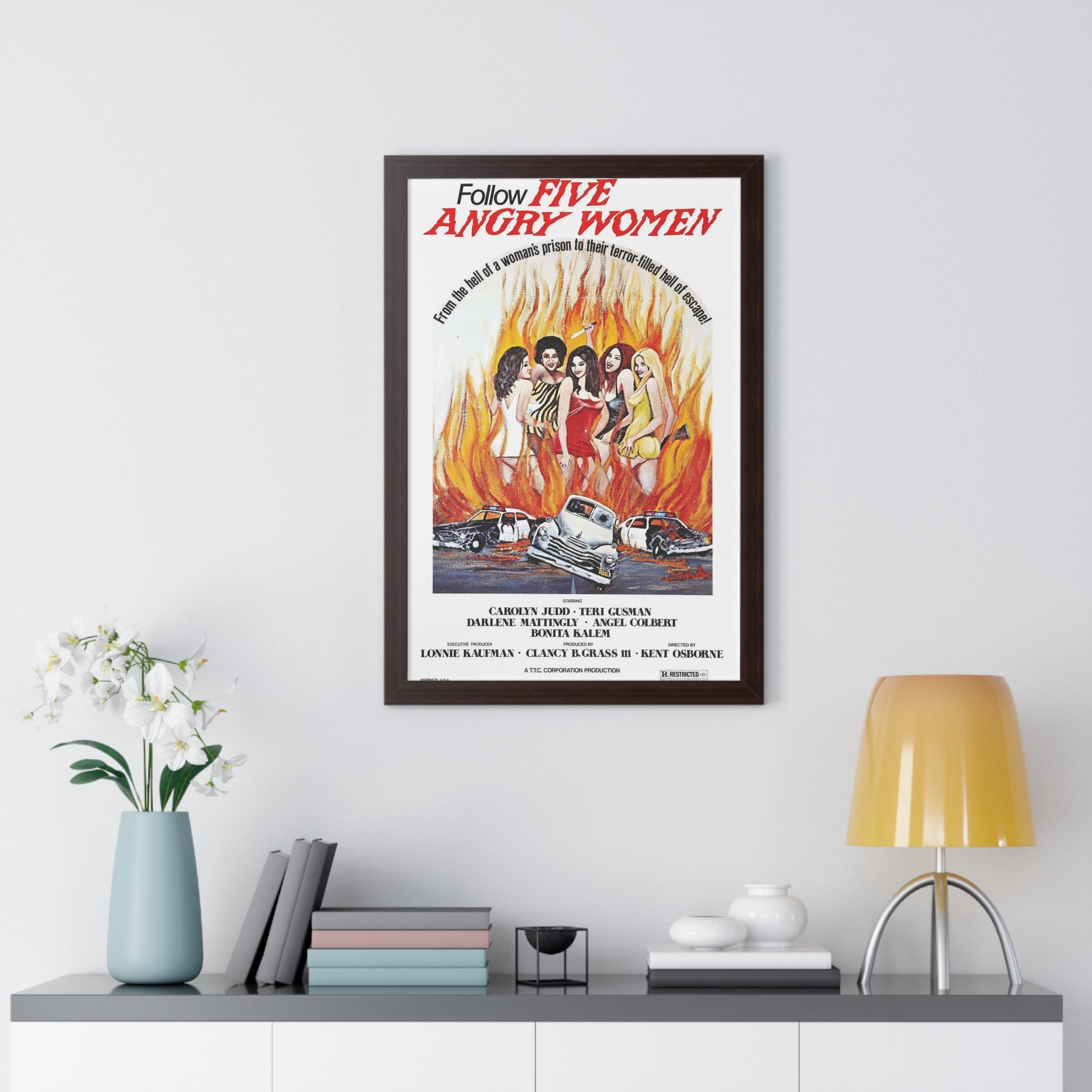 FIVE ANGRY WOMEN 1981 - Framed Movie Poster-The Sticker Space