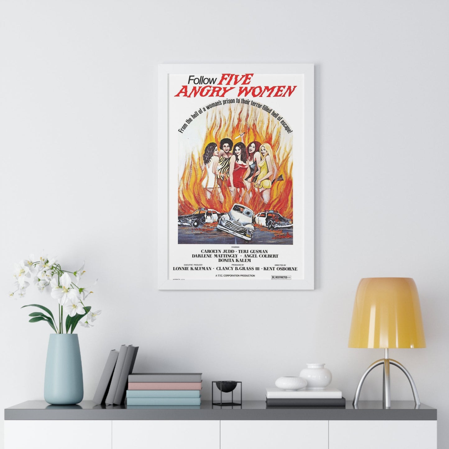 FIVE ANGRY WOMEN 1981 - Framed Movie Poster-The Sticker Space