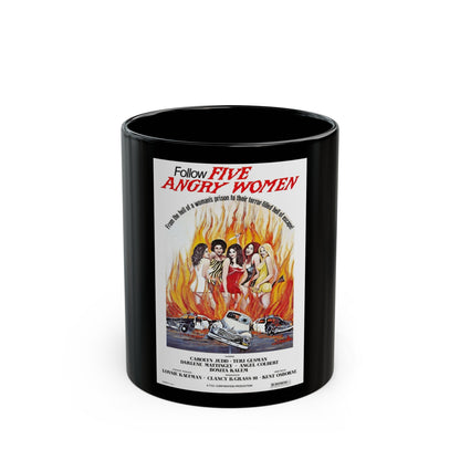 FIVE ANGRY WOMEN 1981 Movie Poster - Black Coffee Mug-11oz-The Sticker Space