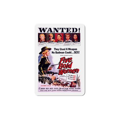 Five Bold Women 1960 Movie Poster Die-Cut Magnet-4 Inch-The Sticker Space