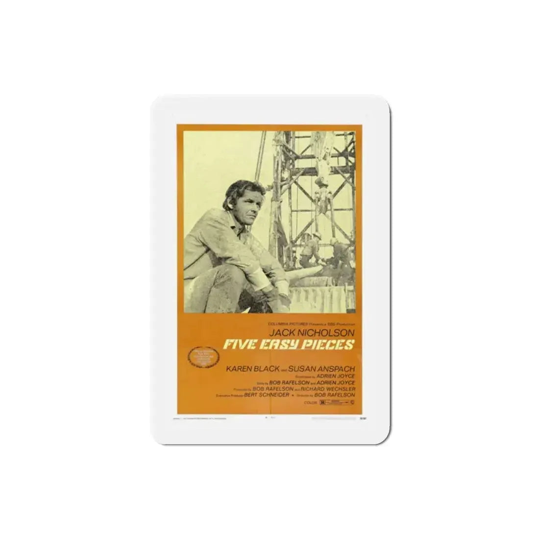 Five Easy Pieces 1970 Movie Poster Refrigerator Magnet 2 Inch - The Sticker Space