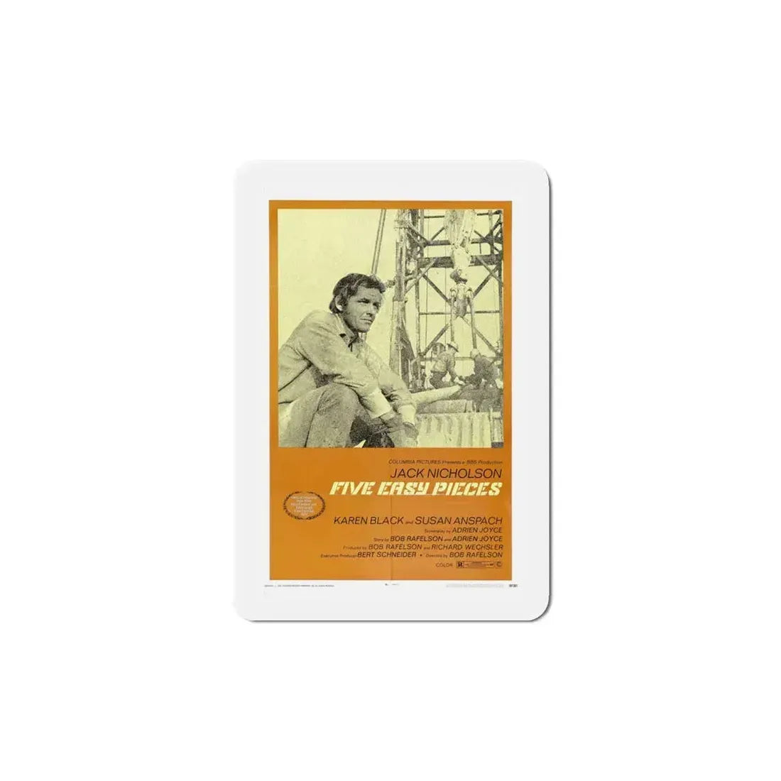 Five Easy Pieces 1970 Movie Poster Refrigerator Magnet 6 Inch - The Sticker Space