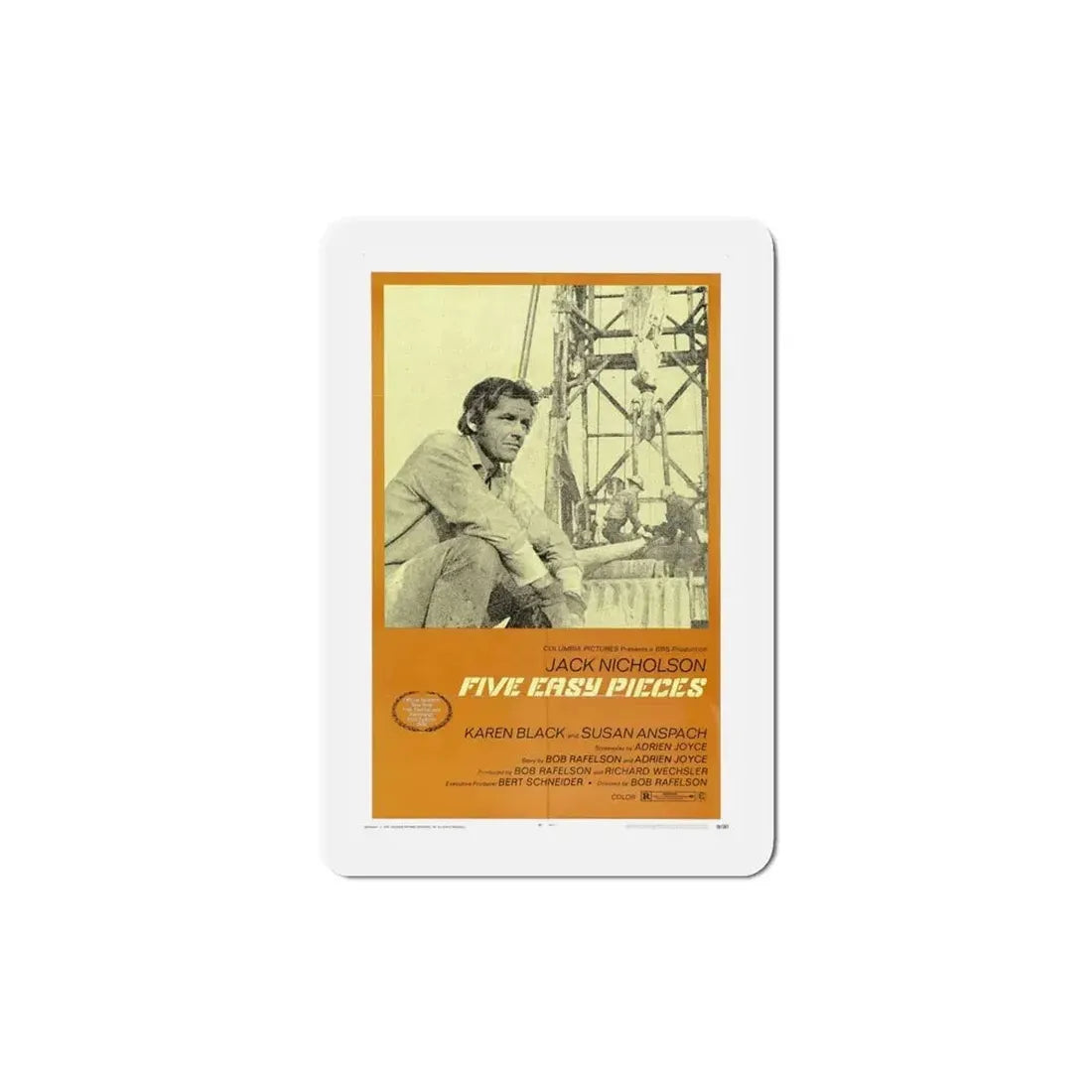 Five Easy Pieces 1970 Movie Poster Refrigerator Magnet - The Sticker Space