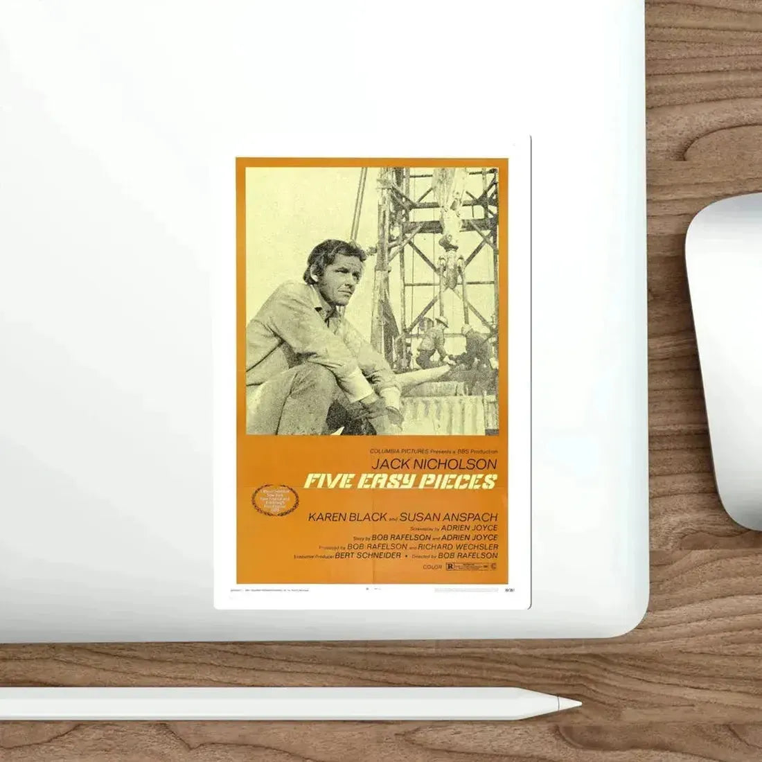 Five Easy Pieces 1970 Movie Poster STICKER Vinyl Die-Cut Decal - The Sticker Space