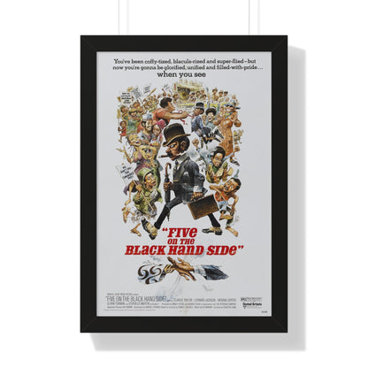 FIVE ON THE BLACK HAND SIDE 1973 - Framed Movie Poster-16″ x 24″-The Sticker Space