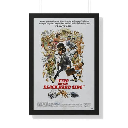 FIVE ON THE BLACK HAND SIDE 1973 - Framed Movie Poster - The Sticker Space