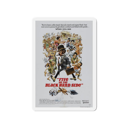 FIVE ON THE BLACK HAND SIDE 1973 Movie Poster - Die-Cut Magnet-3" x 3"-The Sticker Space