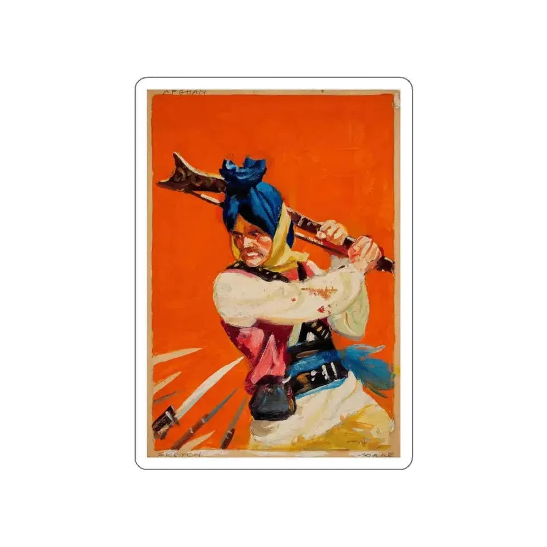 Five story illustrations (3) (Magazine Illustration) STICKER Vinyl Die-Cut Decal White Die-Cut 6 Inch - The Sticker Space