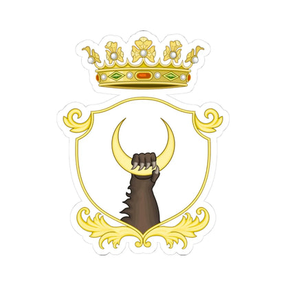 Fivizzano-Stemma (Italy) (Coat of Arms) STICKER Vinyl Kiss-Cut Decal 3 Inch White - The Sticker Space