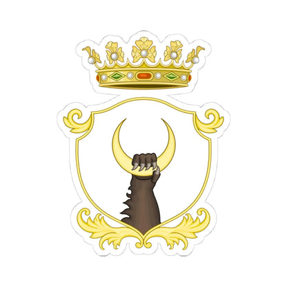 Fivizzano-Stemma (Italy) (Coat of Arms) STICKER Vinyl Kiss-Cut Decal 4 Inch White - The Sticker Space