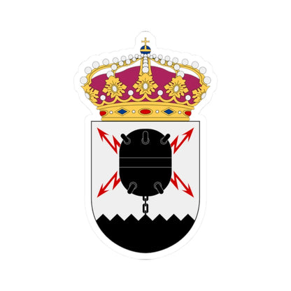 Fjärde minkrigsflottiljen vapen (Sweden) (Coat of Arms) STICKER Vinyl Kiss-Cut Decal 2 Inch White - The Sticker Space