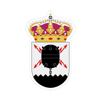 Fjärde minkrigsflottiljen vapen (Sweden) (Coat of Arms) STICKER Vinyl Kiss-Cut Decal 4 Inch White - The Sticker Space