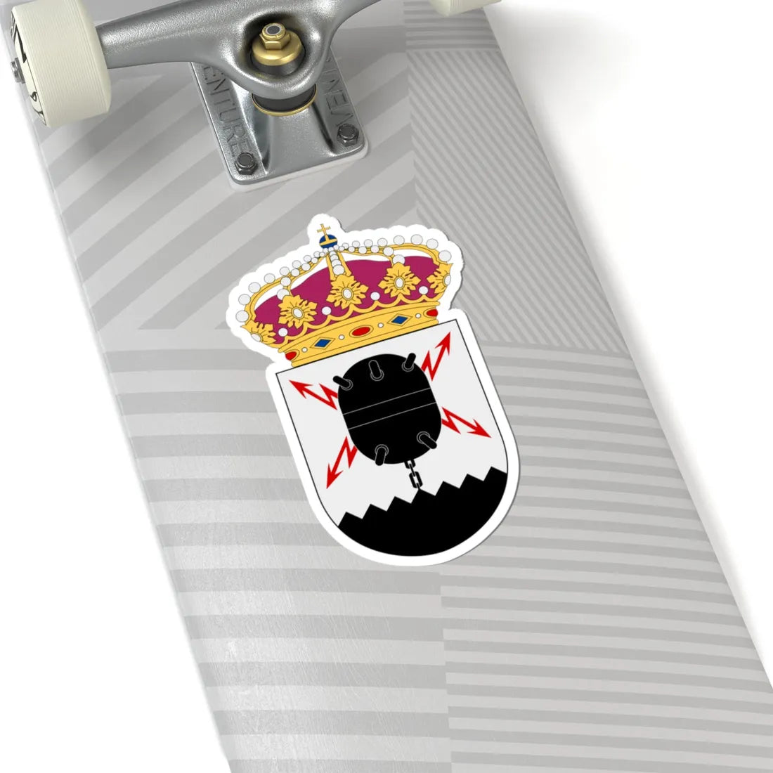 Fjärde minkrigsflottiljen vapen (Sweden) (Coat of Arms) STICKER Vinyl Kiss-Cut Decal - The Sticker Space