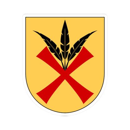 Fjäre vapen (Sweden) (Coat of Arms) STICKER Vinyl Kiss-Cut Decal 2 Inch White - The Sticker Space