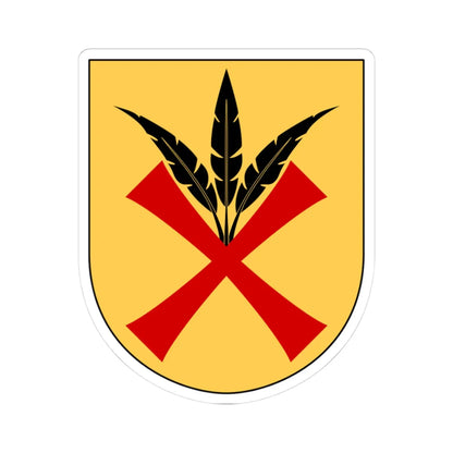 Fjäre vapen (Sweden) (Coat of Arms) STICKER Vinyl Kiss-Cut Decal 3 Inch White - The Sticker Space