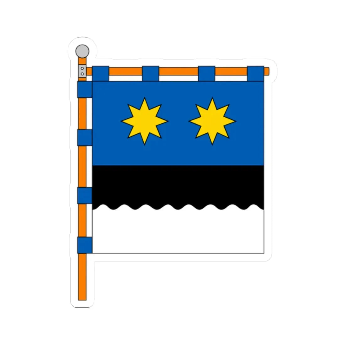 FLA Kniazhychi Kyivska Ukraine (Ukraine) STICKER Vinyl Kiss-Cut Decal 2 Inch White - The Sticker Space