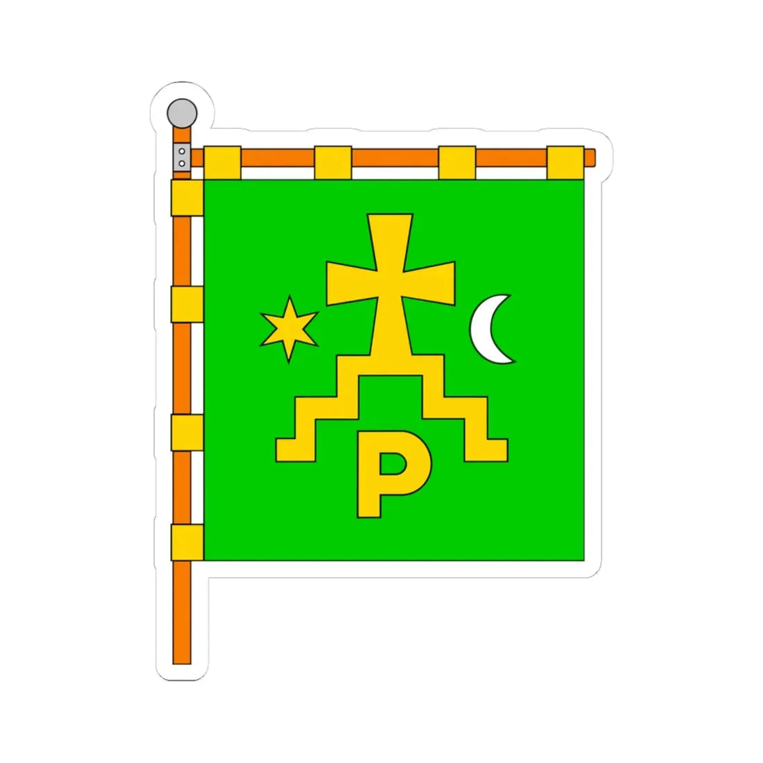 FLA Romny Sumska Ukraine (Ukraine) STICKER Vinyl Kiss-Cut Decal 4 Inch White - The Sticker Space