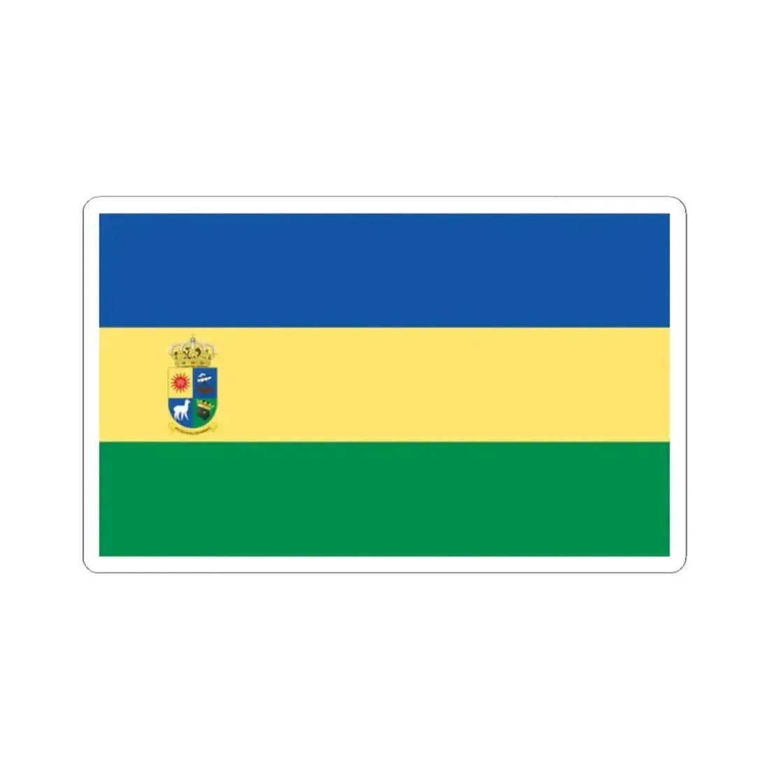 Flag Afrobolivian (Bolivia) STICKER Vinyl Kiss-Cut Decal 2 Inch White - The Sticker Space