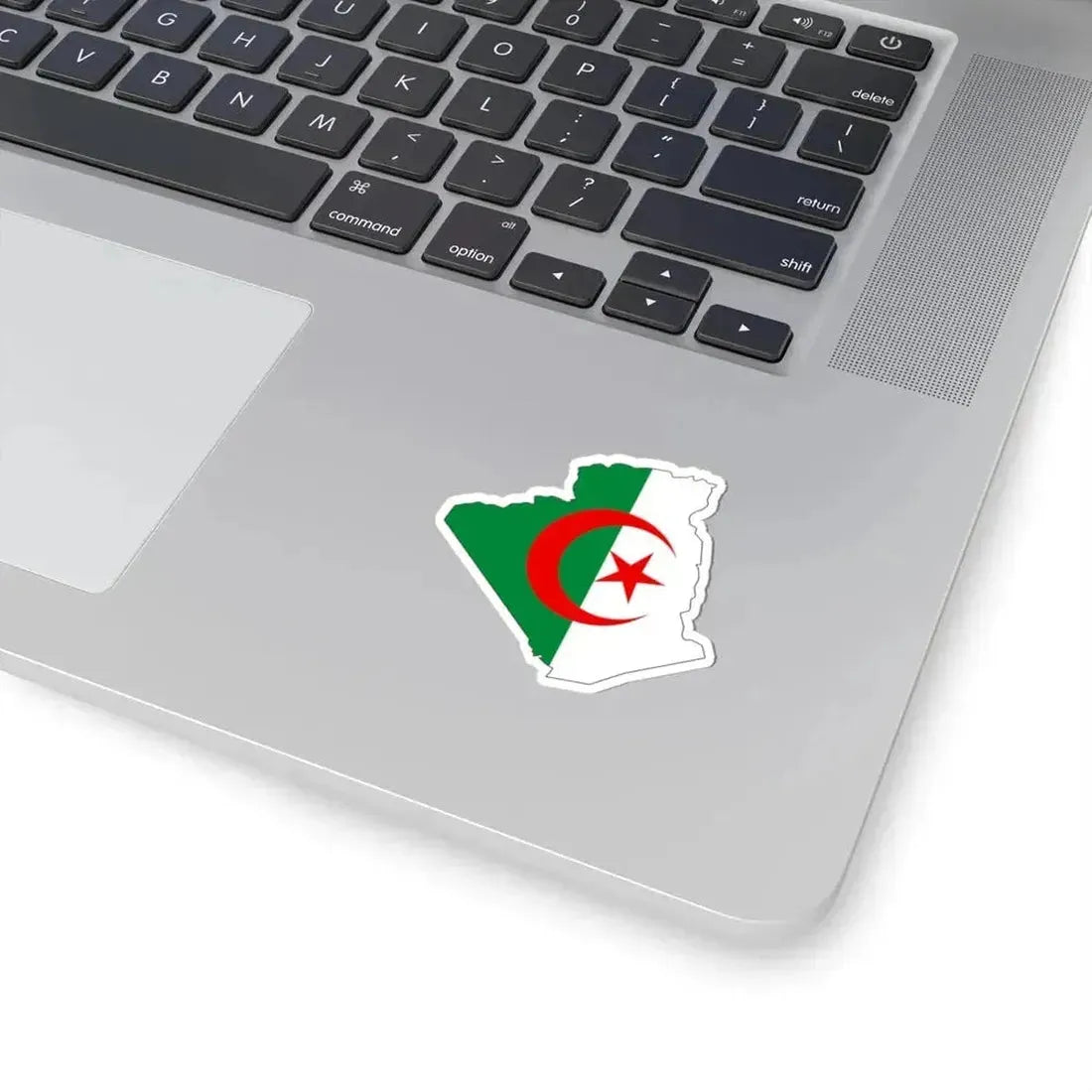 Flag and map of Algeria (Algeria) STICKER Vinyl Kiss-Cut Decal - The Sticker Space