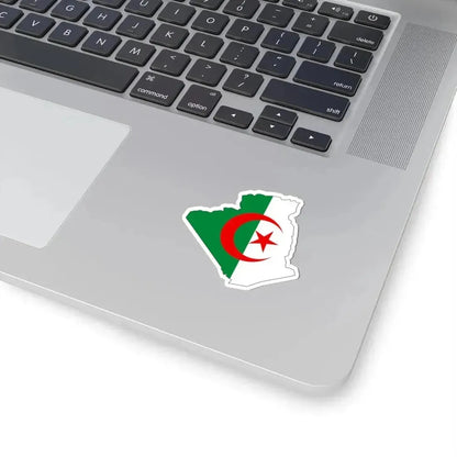 Flag and map of Algeria (Algeria) STICKER Vinyl Kiss-Cut Decal - The Sticker Space
