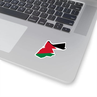 Flag and map of Jordan (Jordan) STICKER Vinyl Kiss-Cut Decal - The Sticker Space