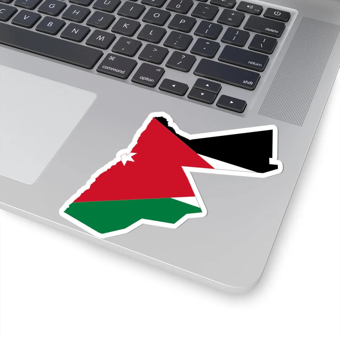 Flag and map of Jordan (Jordan) STICKER Vinyl Kiss-Cut Decal - The Sticker Space