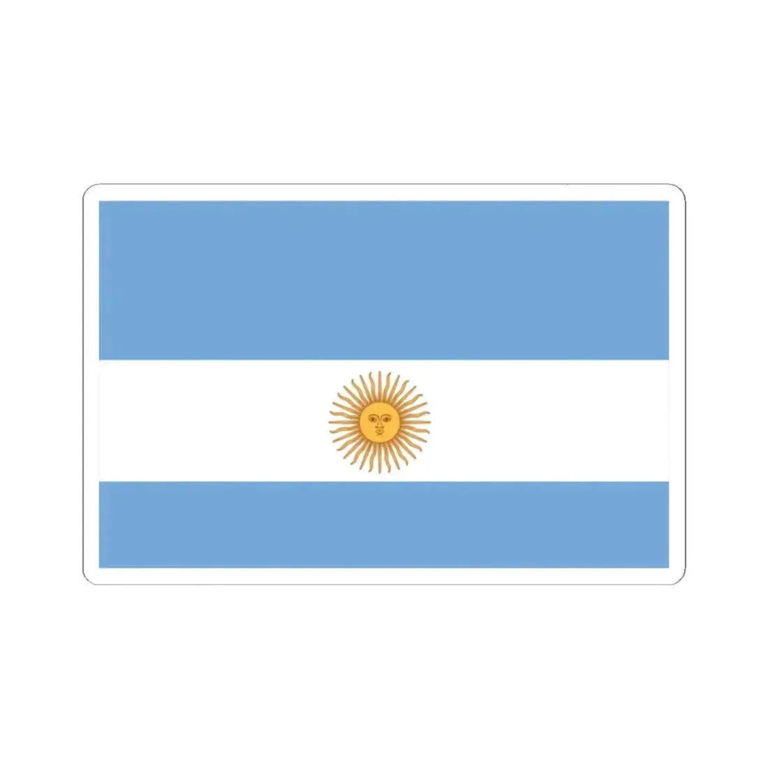 Flag de Marina Argentina 1818 (Argentina) STICKER Vinyl Kiss-Cut Decal 2 Inch White - The Sticker Space