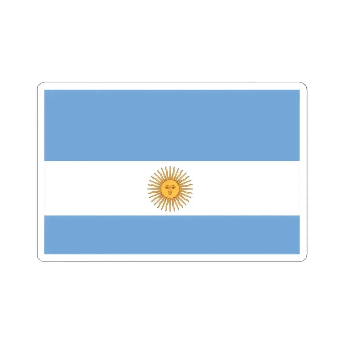 Flag de Marina Argentina 1818 (Argentina) STICKER Vinyl Kiss-Cut Decal 3 Inch White - The Sticker Space