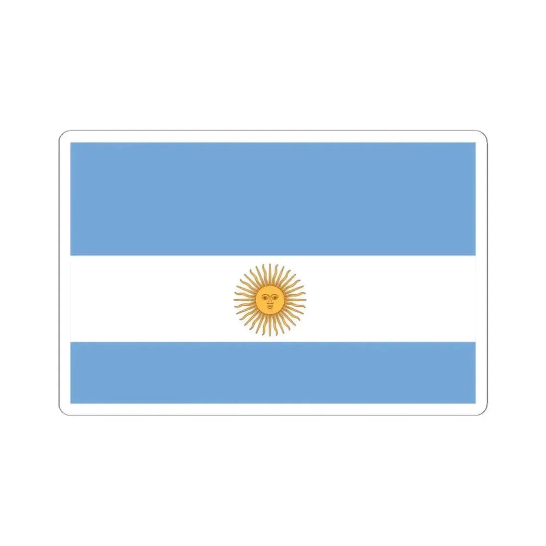 Flag de Marina Argentina 1818 (Argentina) STICKER Vinyl Kiss-Cut Decal 4 Inch White - The Sticker Space