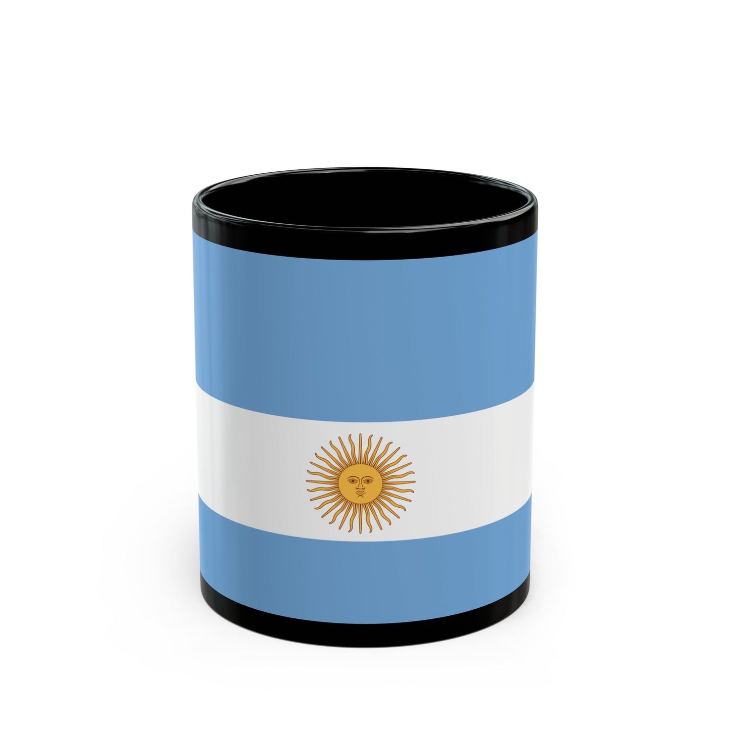 Flag de Marina Argentina 1818 - Black Coffee Mug-11oz-The Sticker Space