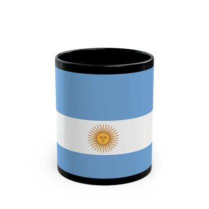 Flag de Marina Argentina 1818 - Black Coffee Mug-11oz-The Sticker Space