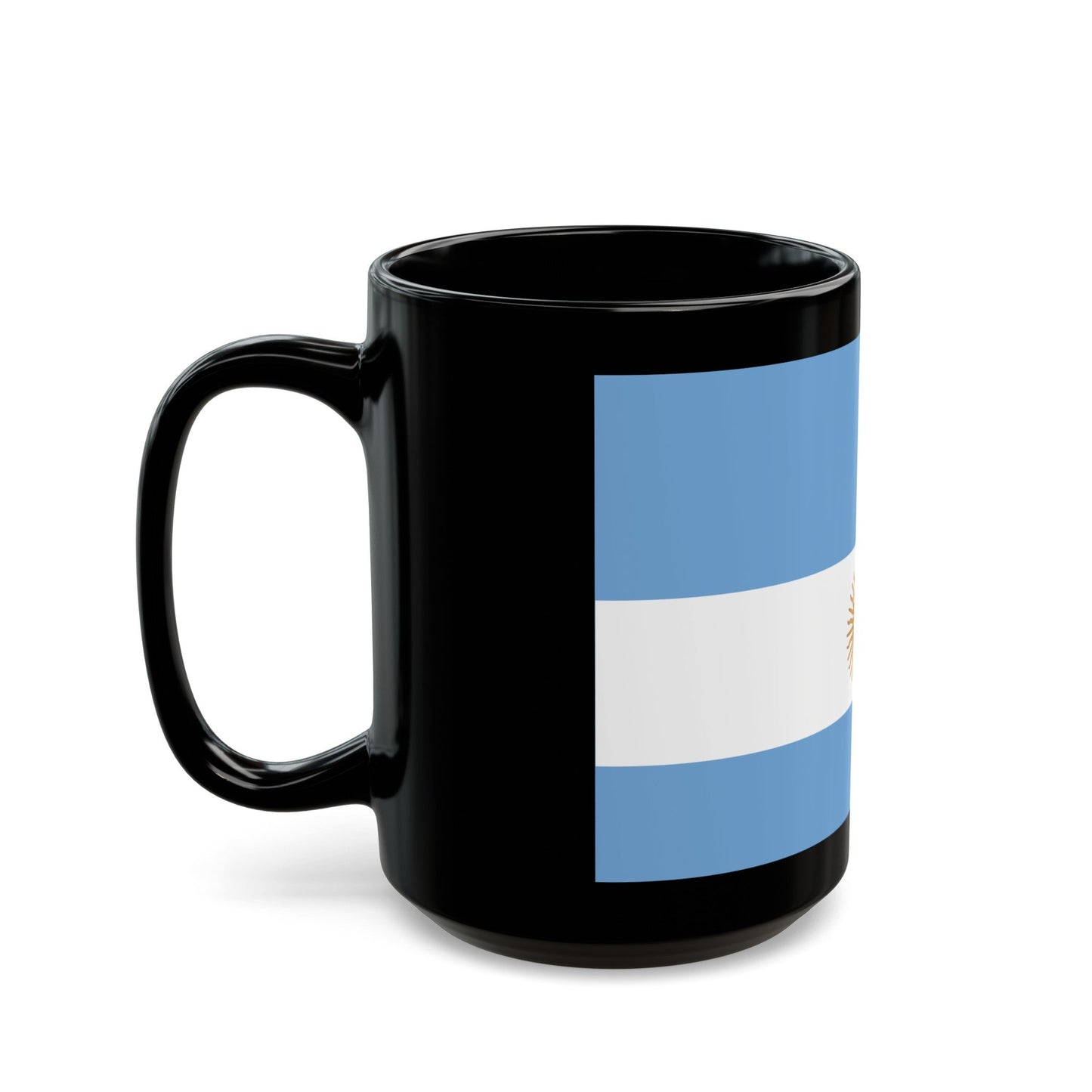 Flag de Marina Argentina 1818 - Black Coffee Mug-The Sticker Space