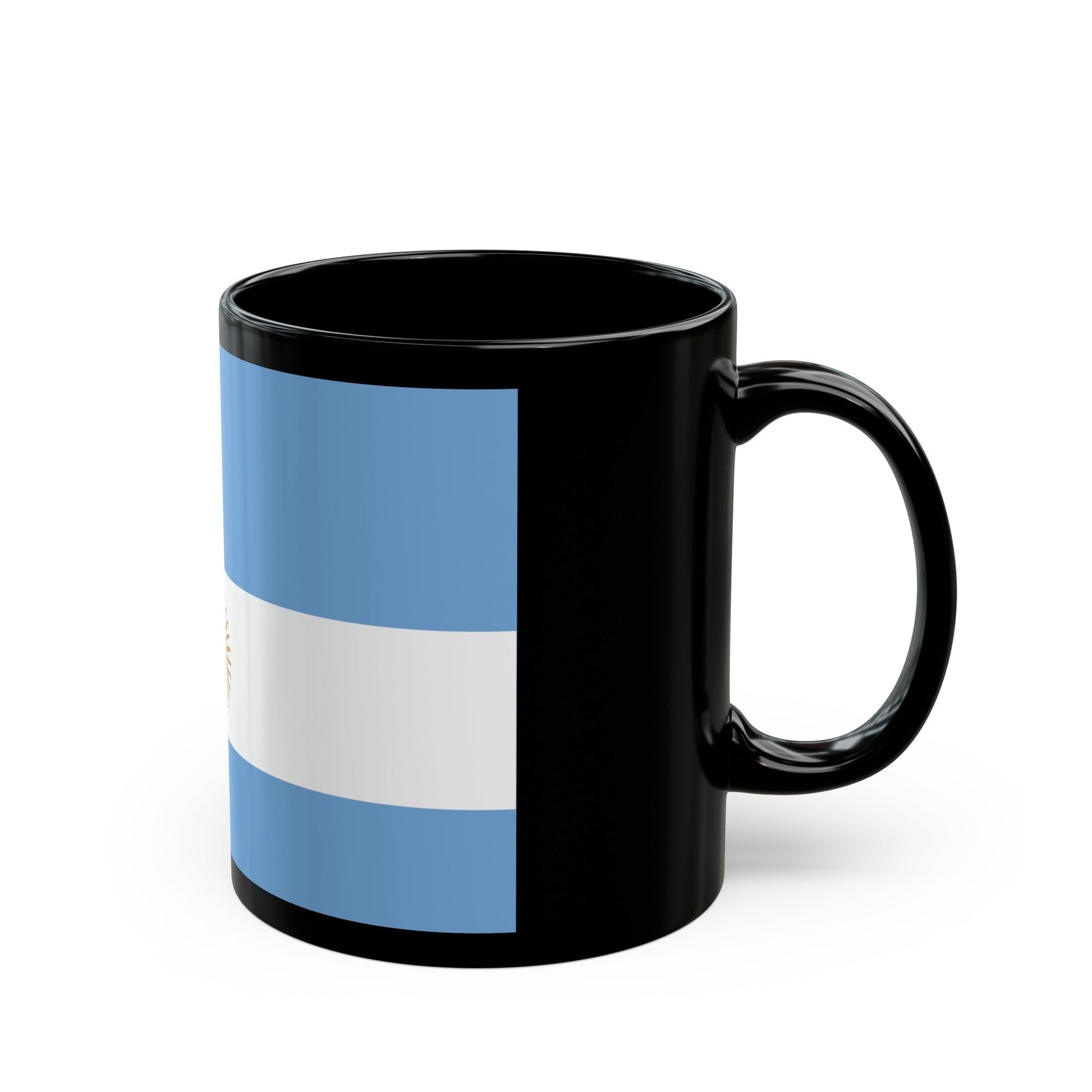 Flag de Marina Argentina 1818 - Black Coffee Mug-The Sticker Space