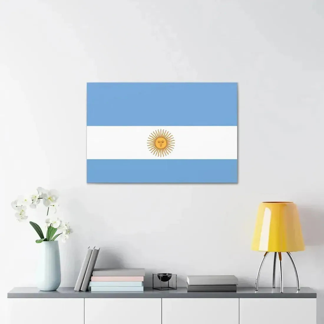Flag de Marina Argentina 1818 - Canvas Wall Art - The Sticker Space