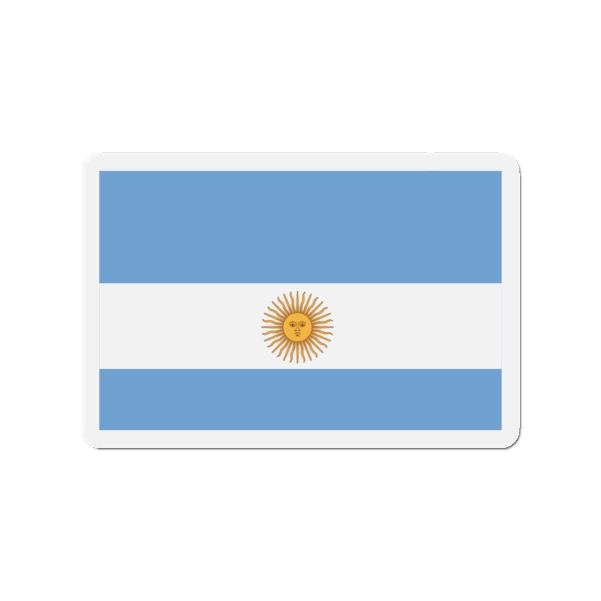 Flag de Marina Argentina 1818 - Die-Cut Magnet-2" x 2"-The Sticker Space