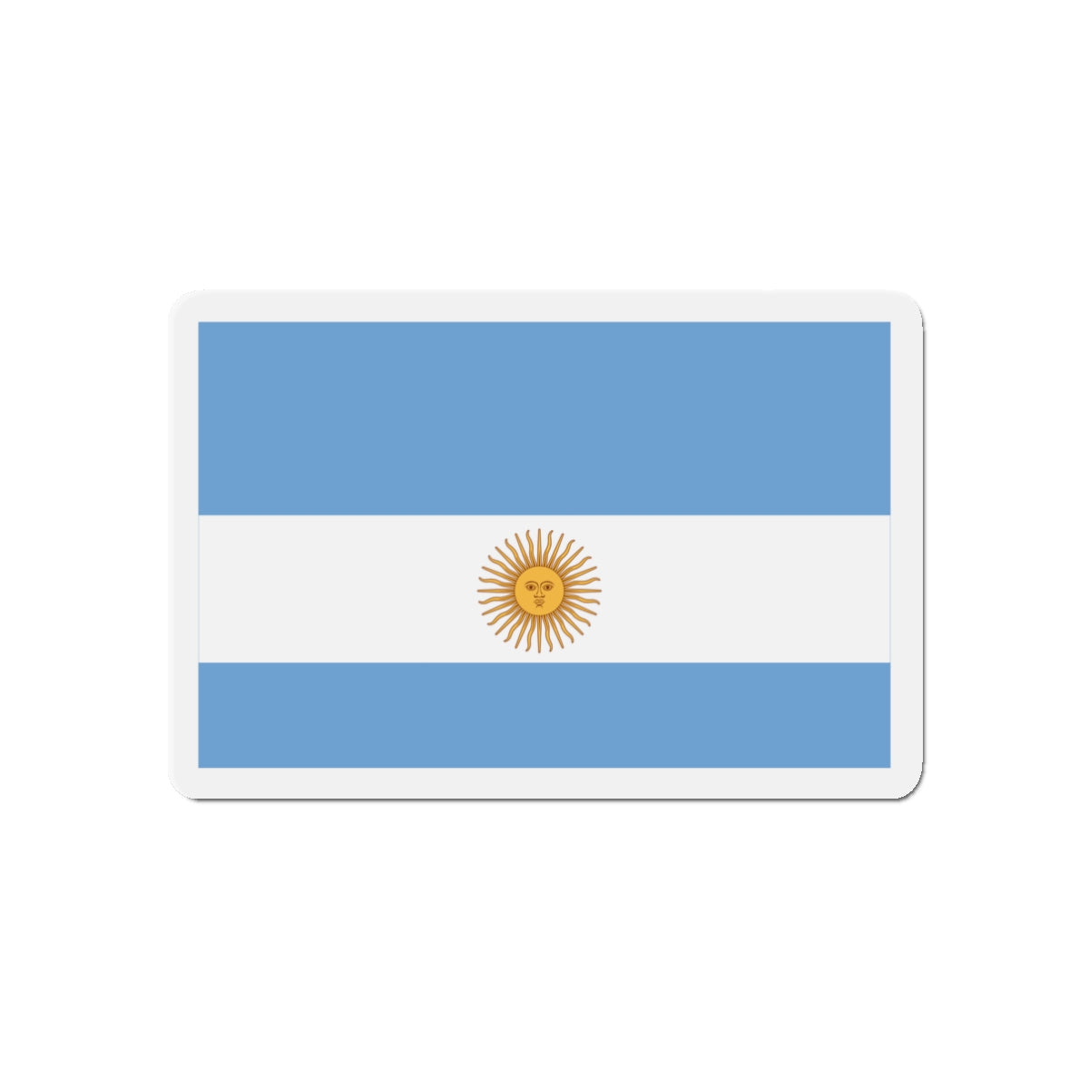 Flag de Marina Argentina 1818 - Die-Cut Magnet-3" x 3"-The Sticker Space