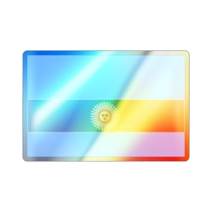 Flag de Marina Argentina 1818 Holographic STICKER Die-Cut Vinyl Decal-2 Inch-The Sticker Space