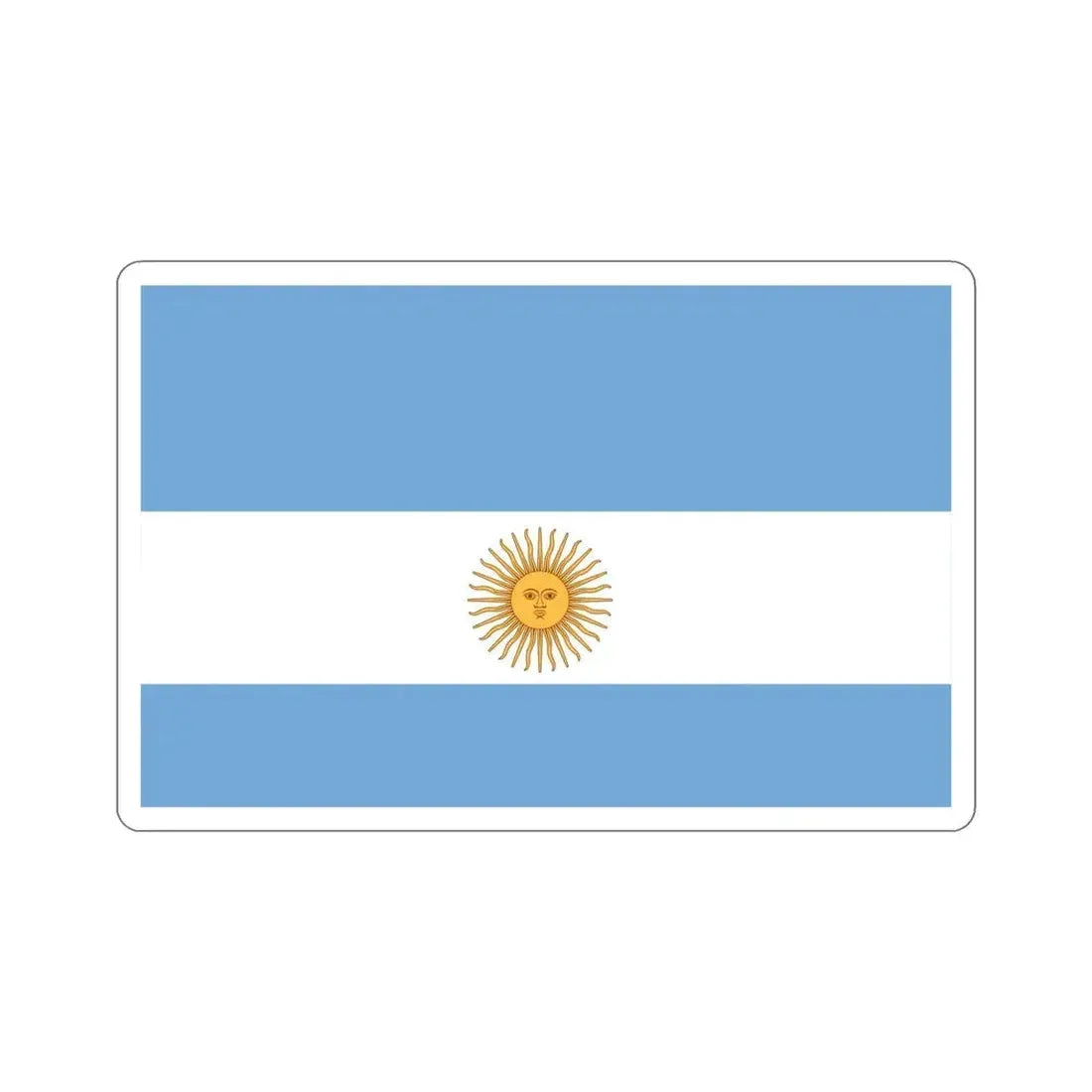 Flag de Marina Argentina 1818 STICKER Vinyl Die-Cut Decal 5 Inch - The Sticker Space