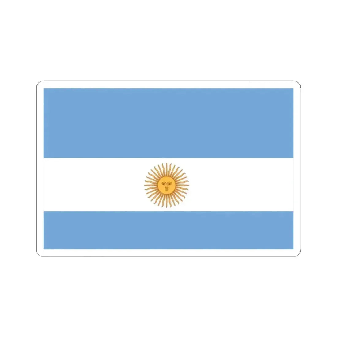 Flag de Marina Argentina 1818 - STICKER Vinyl Kiss-Cut Decal 2 Inch White - The Sticker Space