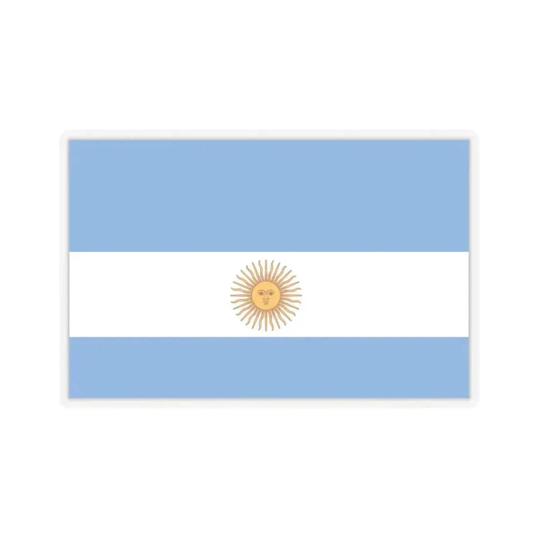Flag de Marina Argentina 1818 - STICKER Vinyl Kiss-Cut Decal 4 Inch Transparent - The Sticker Space