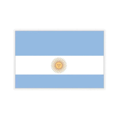 Flag de Marina Argentina 1818 - STICKER Vinyl Kiss-Cut Decal 4 Inch Transparent - The Sticker Space